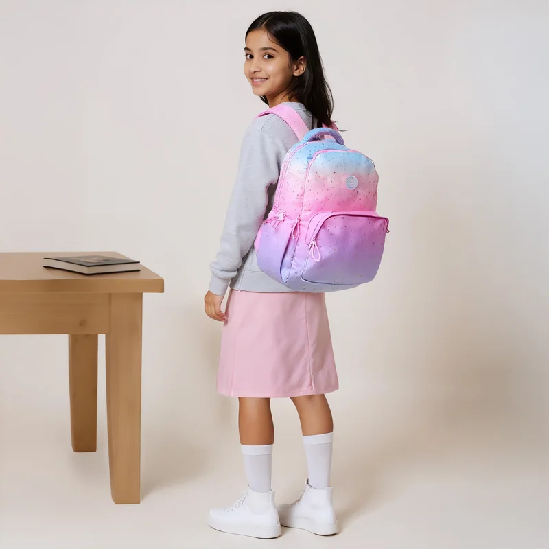 مارشملو Backpack-Degradï¿½2 Cmprt-Girls- (Polyester) Multicolour \ 33X43X16
